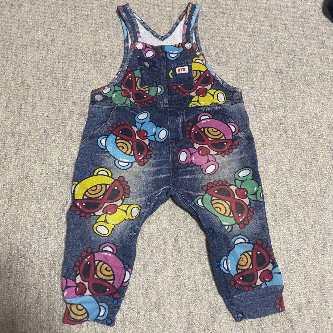 ヒスミニ テディ モノグラム Tシャツ 90cm ブラウン