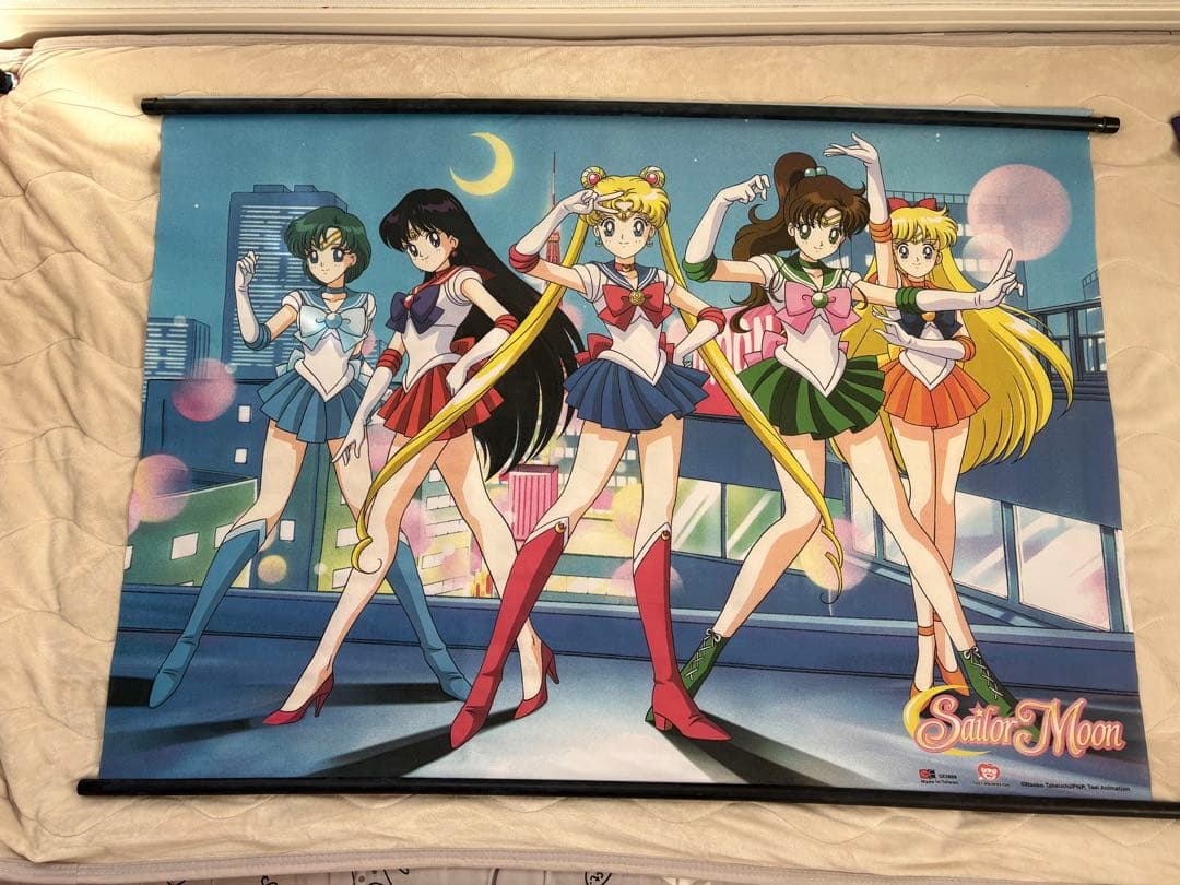 セーラームーン ビッグ　タペストリー　当時　アニメ　新品