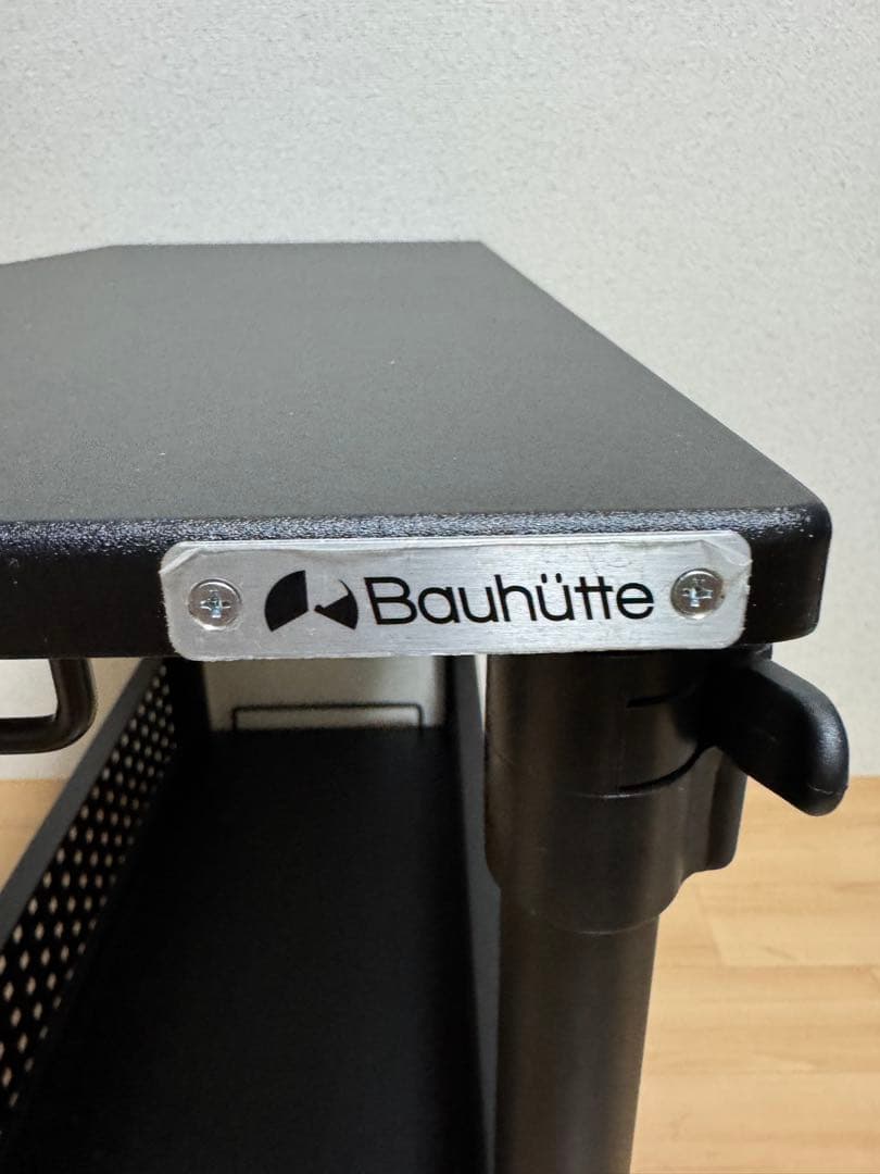 バウヒュッテ 昇降式L字デスク ワゴン とデスクマット