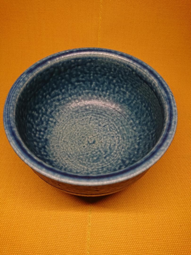 【美品】小鉢　丼鉢　青釉　陶器　置物　インテリア　工芸品　美術品　A3208
