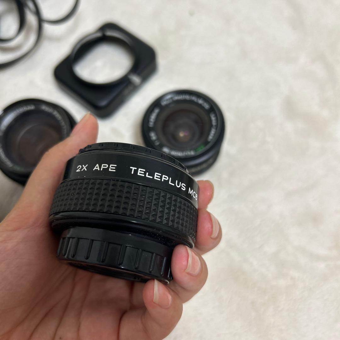 AUTO TELEPLUS フィルムカメラ用レンズ2本