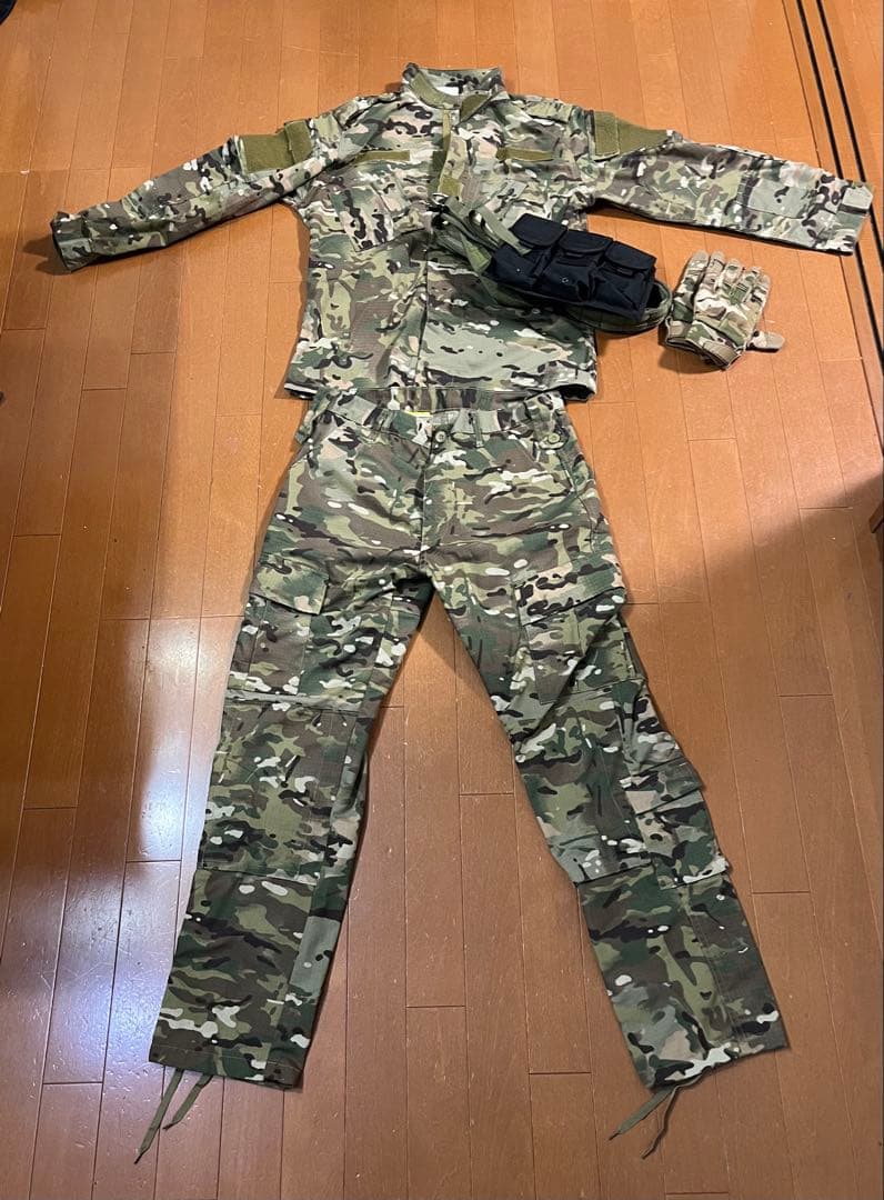 迷彩色フード付きプロテクター フルセット