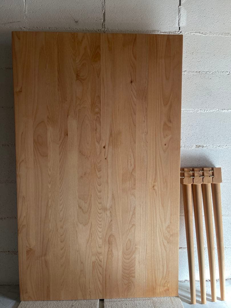 美品　MOMO NATURAL モモナチュラル　ダイニングテーブル　アルダー無垢