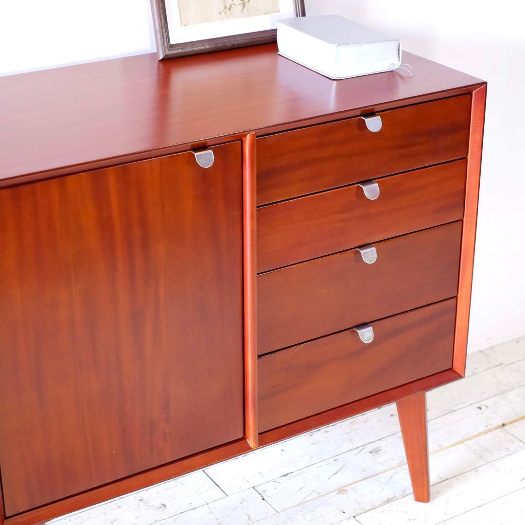 G 新品 北欧 リビングボード キャビネット 80cm サイドボード 本棚