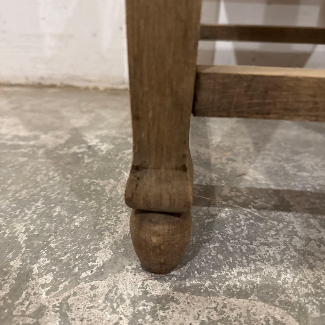 年末年始saleヴィンテージ　木製サイドテーブル　大理石天板