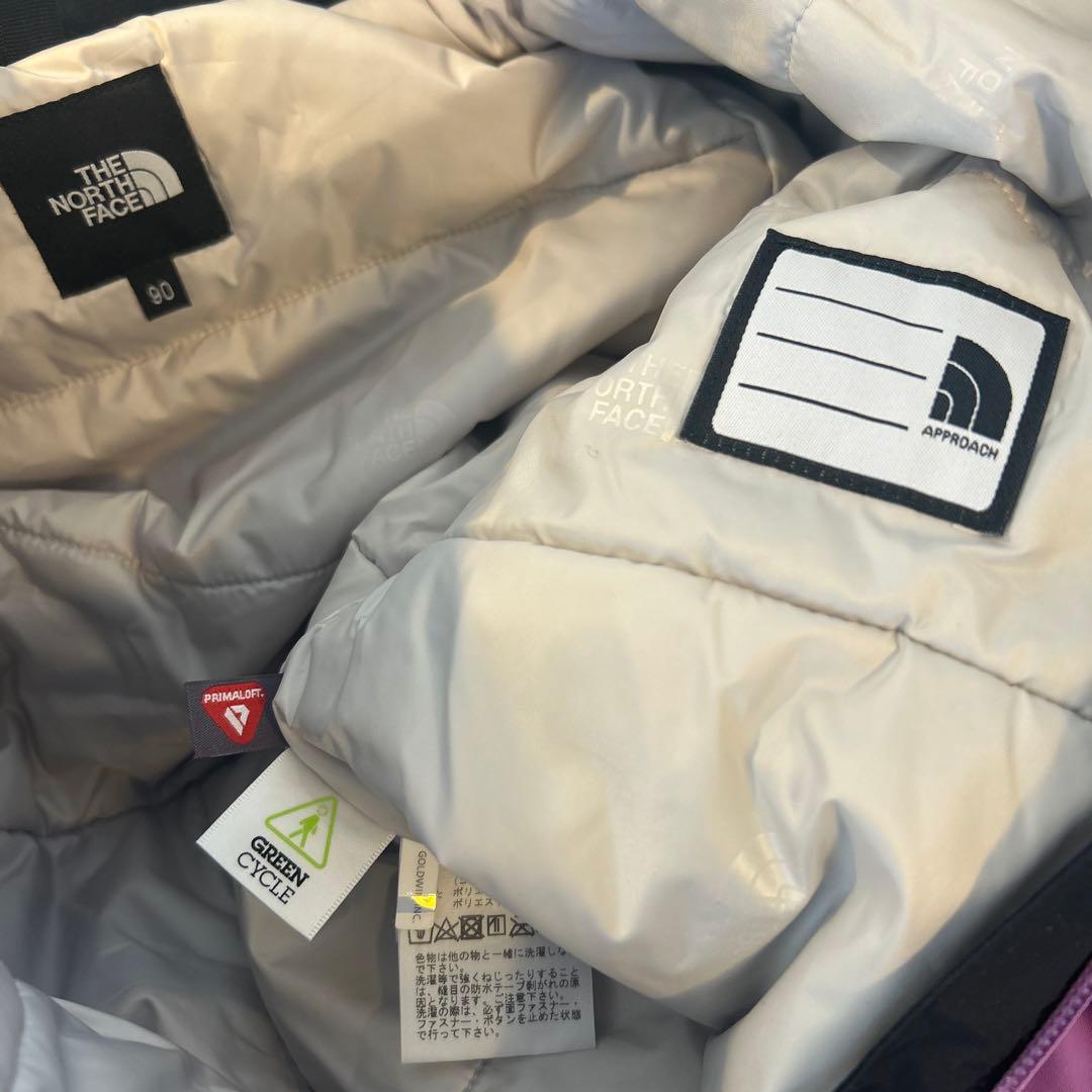 子ども用　ノースフェイスアウター　90 パープル×ブラック