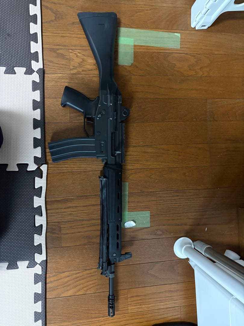 東京マルイ　89式ガスブロ　固定銃床　弾倉一つ　20mmレール付き