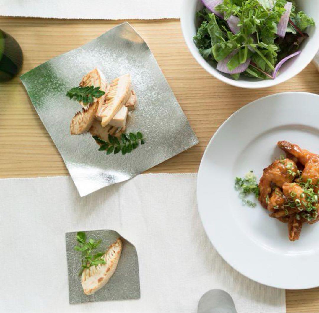 NAGAE+（ナガエプリュス） RATIO2枚セット錫金属銘々皿和菓子茶道具