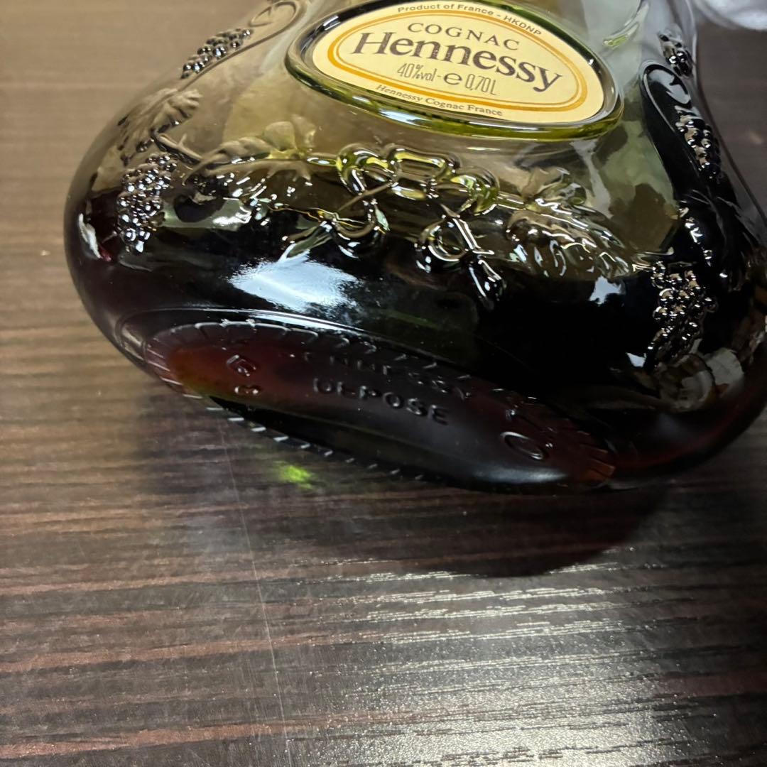 【匿名発送】HennessyヘネシーXO 金キャップ グリーンボトル　古酒