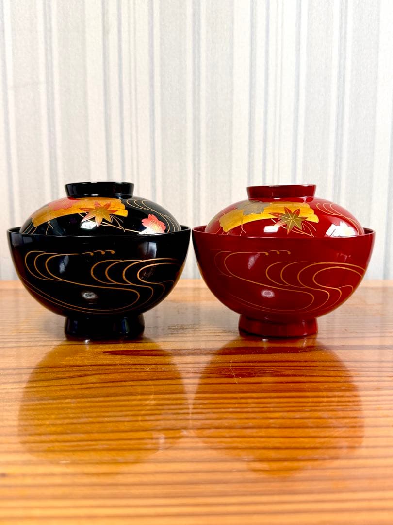 新品5.5万❗️輪島塗蒔絵夫婦椀