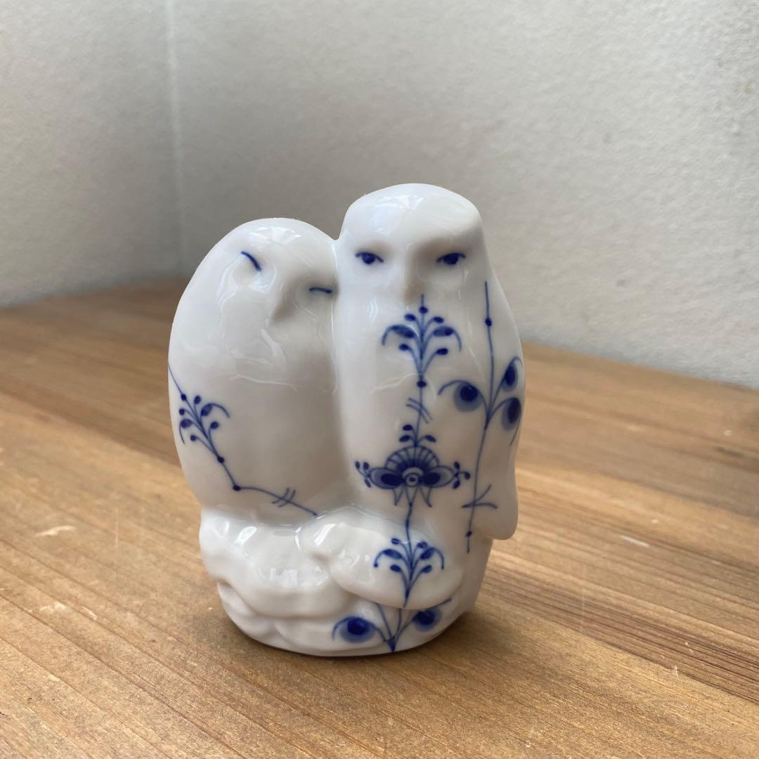 ロイヤルコペンハーゲン フィギュリン　ブルーパルメッテ ふくろう