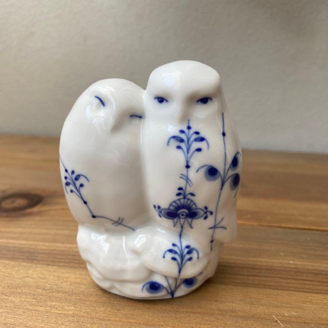 ロイヤルコペンハーゲン フィギュリン　ブルーパルメッテ ふくろう