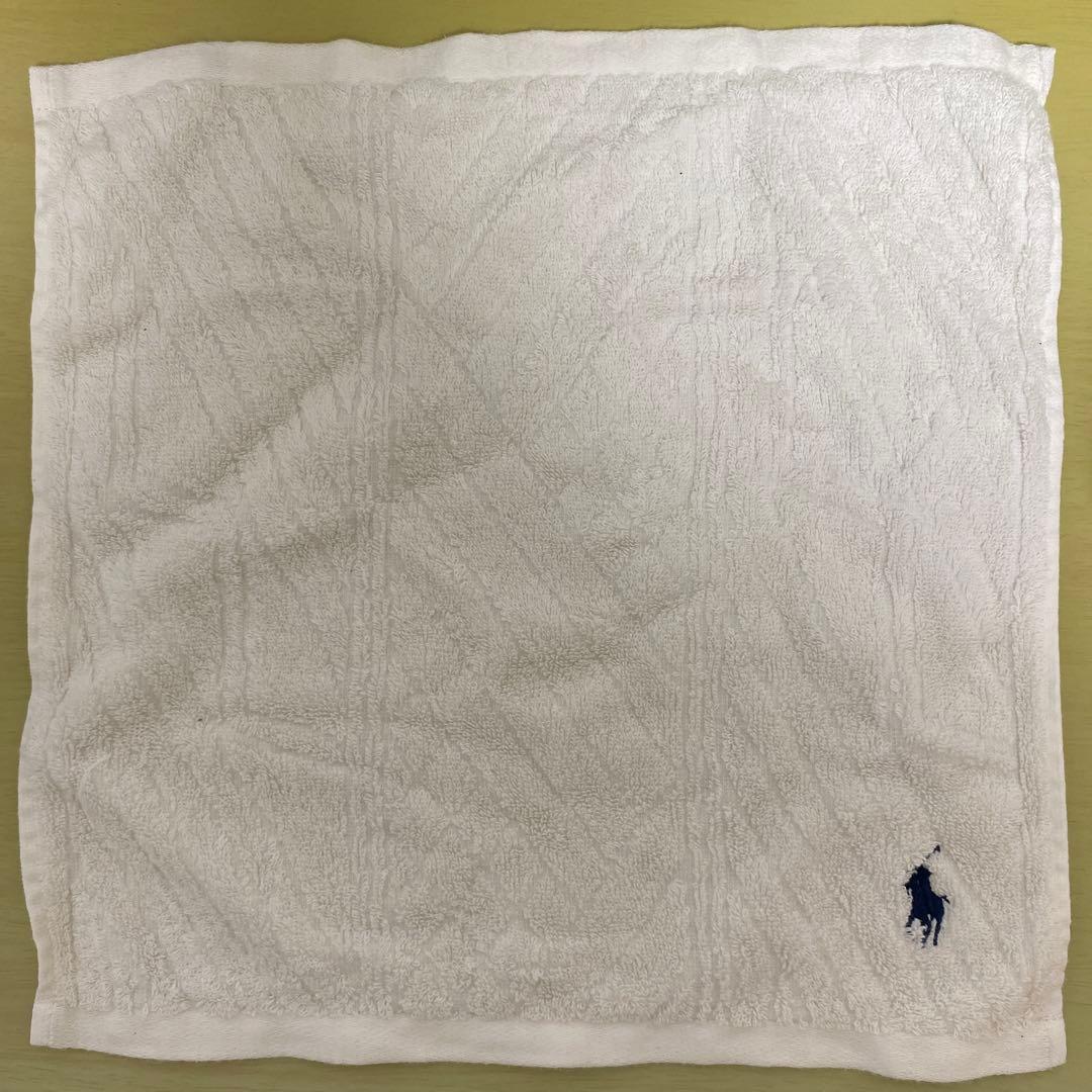 ホワイトタオル ロゴ入り 約34cm