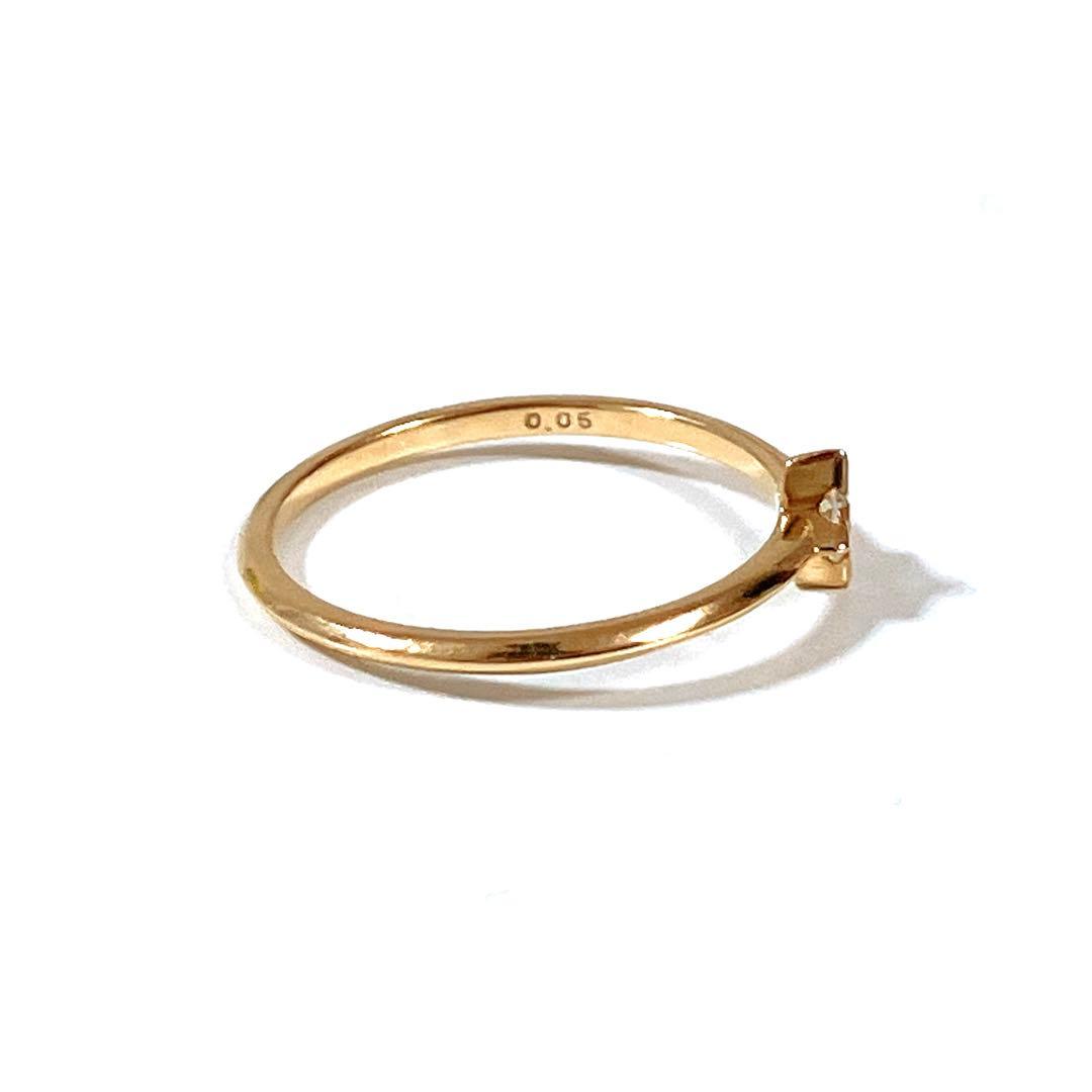 美品 アーカー シリウス リング ダイヤモンド 星 スター AHKAH