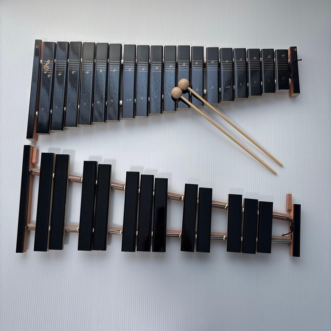 【マレット付き】 YAMAHA ヤマハ 卓上木琴 30音 No.185 箱あり