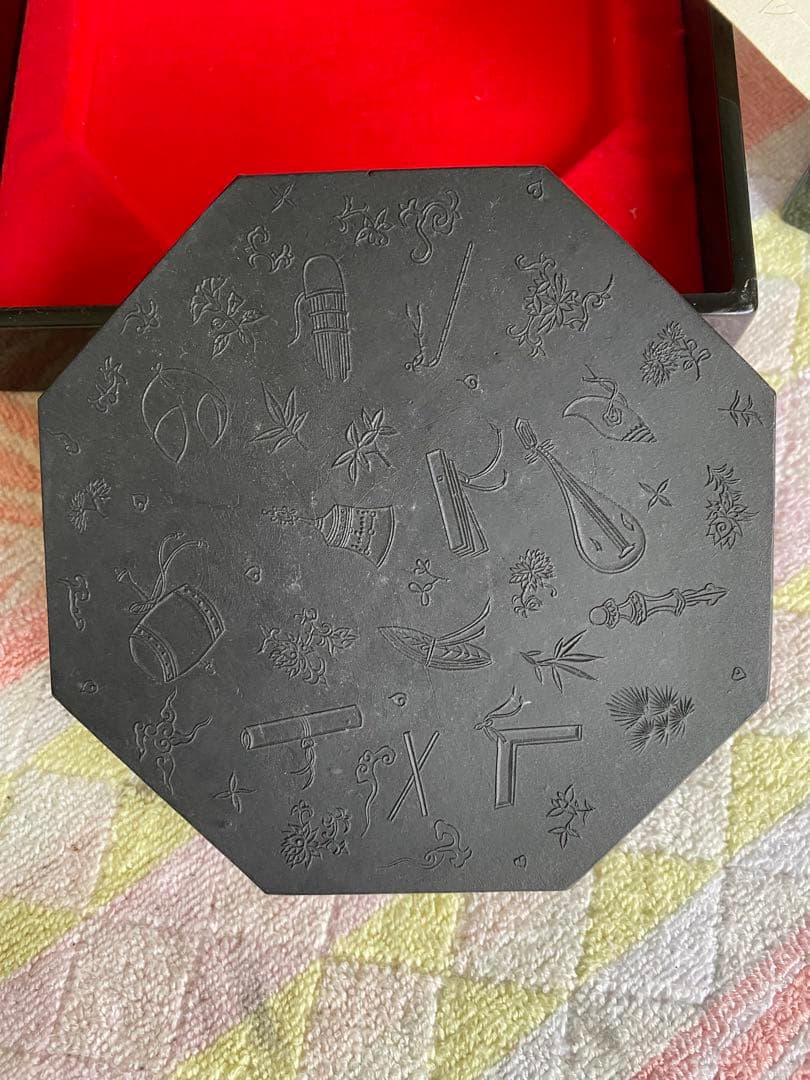 呉竹精昇堂　千寿墨　天寶　八角型　油煙墨　菜種油煙　限定　37/100挺　古墨