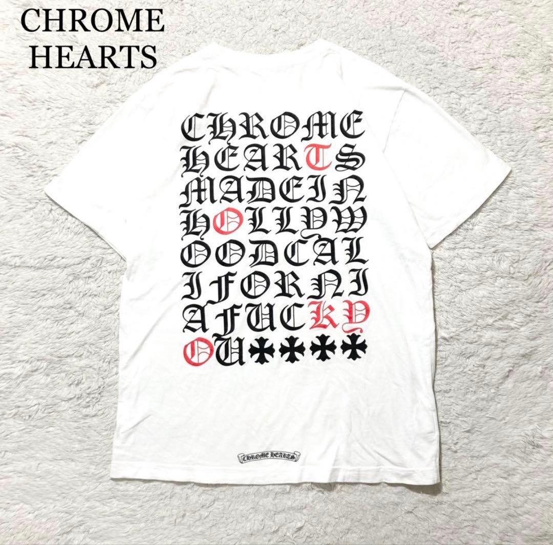 トップス CHROME HEARTS Hollywood Vertical Tee M