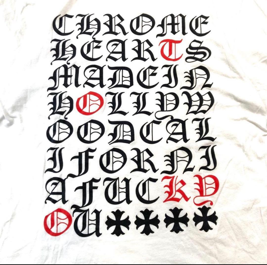 トップス CHROME HEARTS Hollywood Vertical Tee M