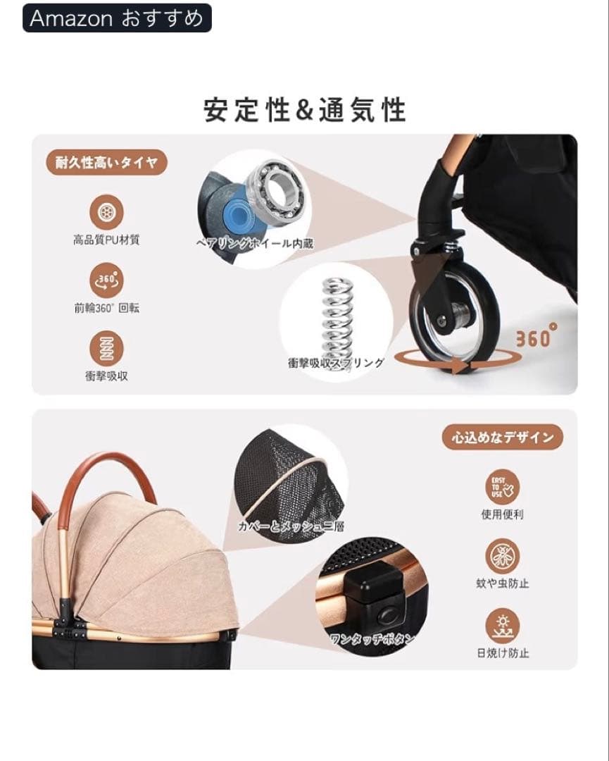 SKISOPGO 犬用カート　ペットカート　分離