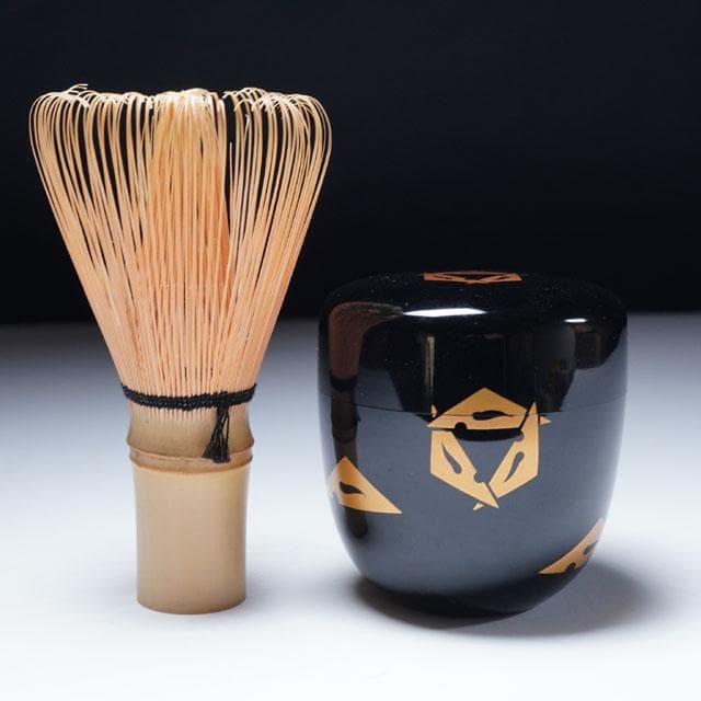 初瀬川柳庵　出世鱗蒔絵中棗　即中斎 御書付　茶道具　表千家　茶器　鱗鶴