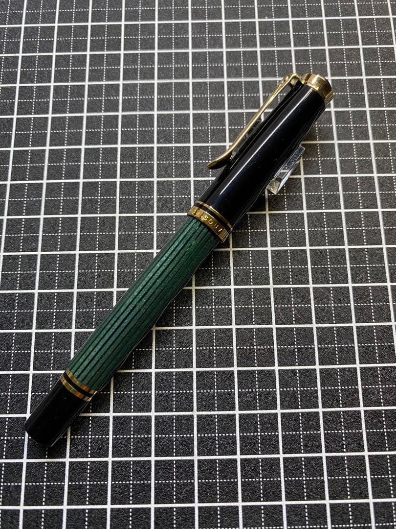 筆記具 PELIKAN Souveran M300 Green-Stripe FP