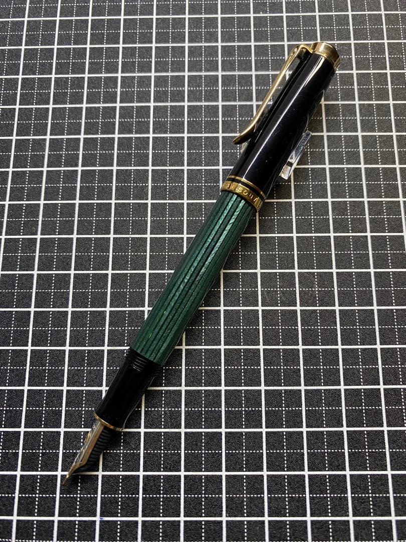 筆記具 PELIKAN Souveran M300 Green-Stripe FP
