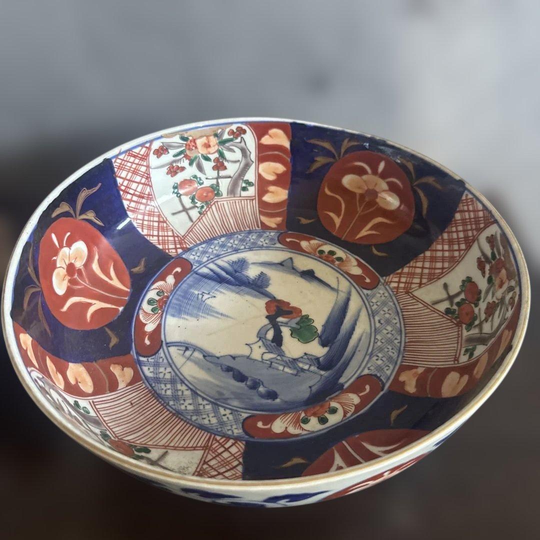 色絵陶器ボウル2点セット 難あり