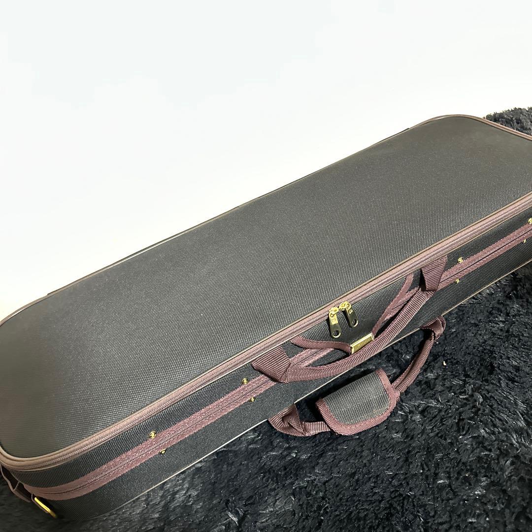 美品 バイオリンケース 4/4サイズ 弦楽器 湿度計付き 弦楽器