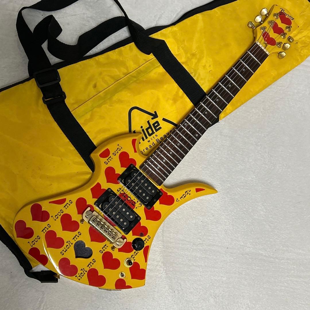BURNY YH-JR hideモデル アンプ内蔵 モッキンバード ギター ②
