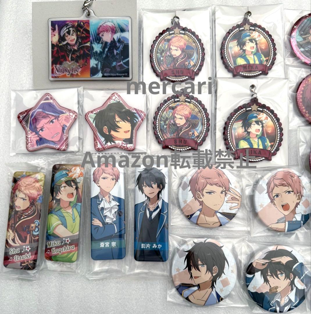 あんスタ　斎宮宗　影片みか　キャラバッジ　ストラップ　AGF ハート缶　ロン缶