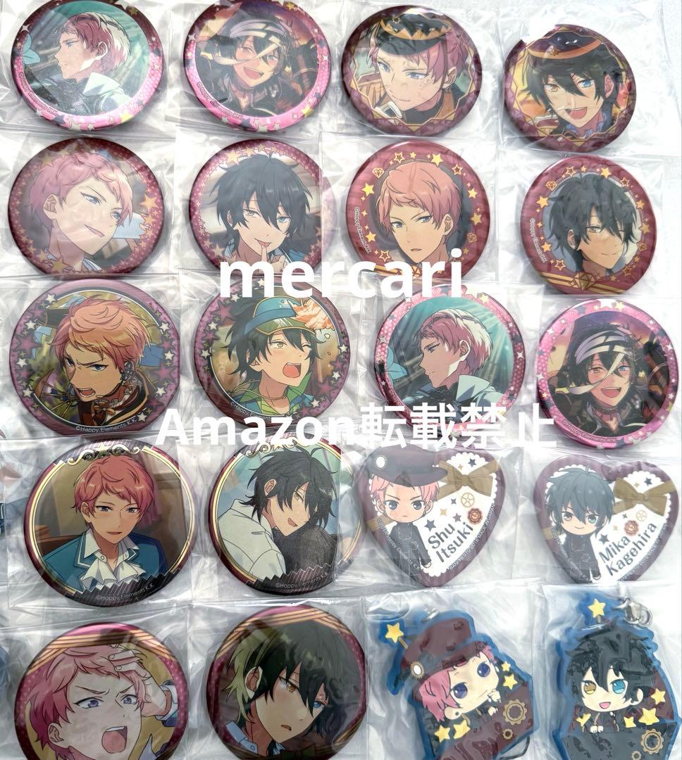 あんスタ　斎宮宗　影片みか　キャラバッジ　ストラップ　AGF ハート缶　ロン缶