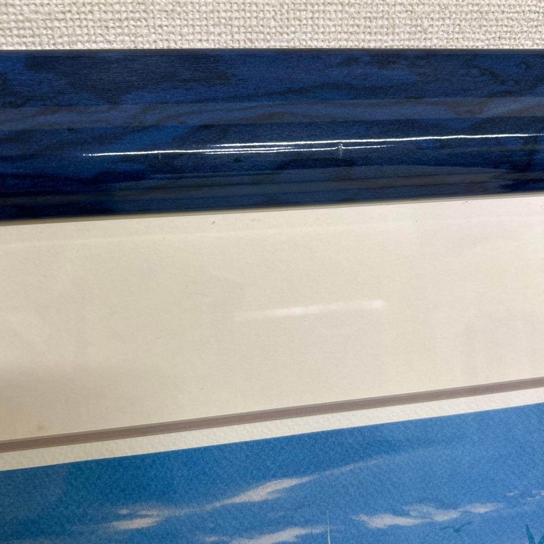 【真作】笹倉鉄平サントロペ　36×90cm 額64×118cm