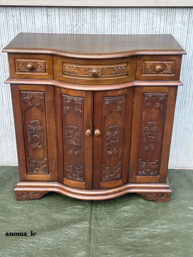 【キャビネット】木製　チェスト　コンソール　花台　飾り台　収納棚◎