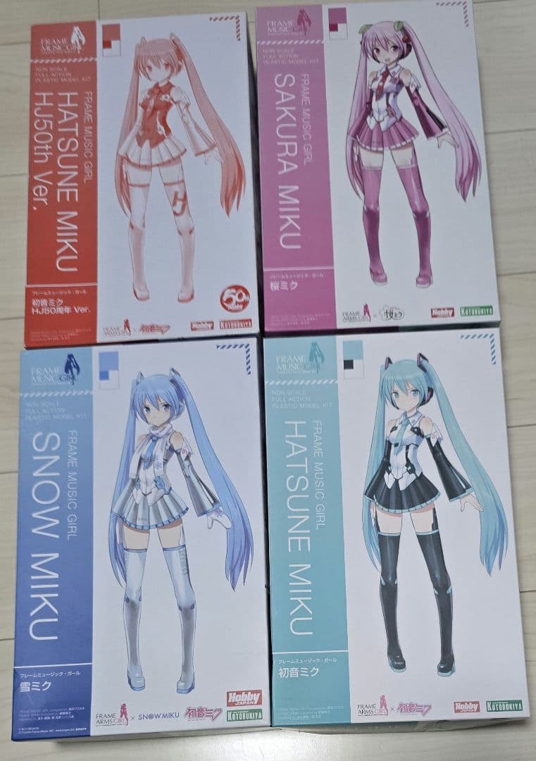 初音ミク プラモデル 5体セット レーシングミク HJ50TH 桜 雪 フレーム
