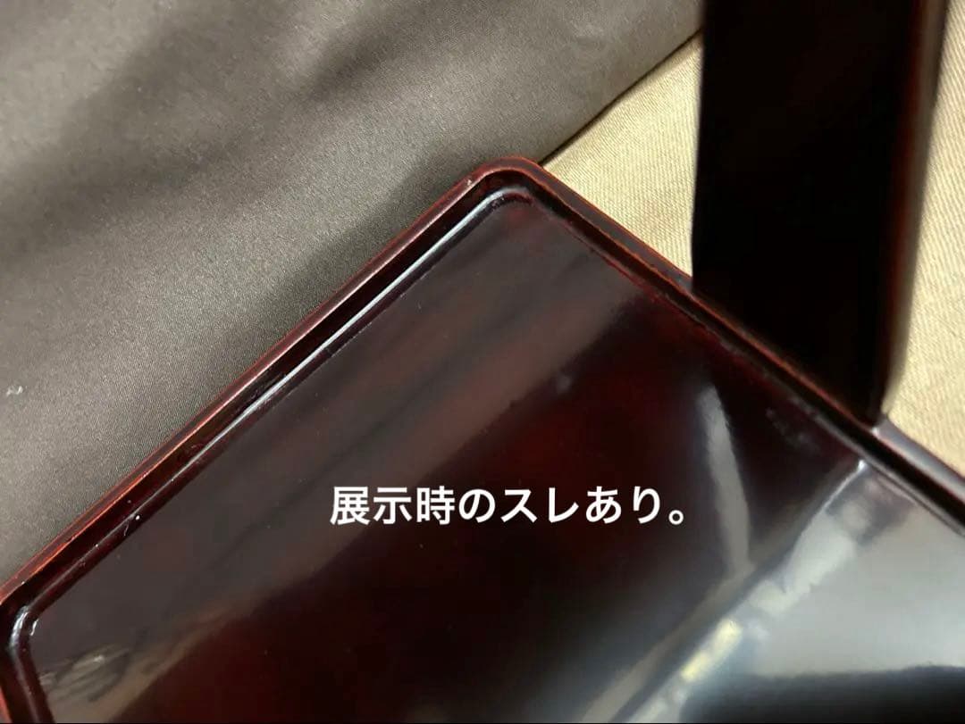 未使用/大特価❕会津塗/手付/四段重箱/1点 本漆塗＊本金＊沈金/和食器