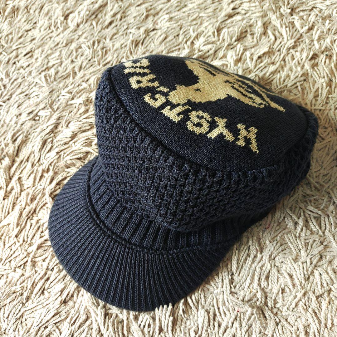 【良品】ヒステリックグラマー　ネイビー　ニットキャップ　ヒスガール