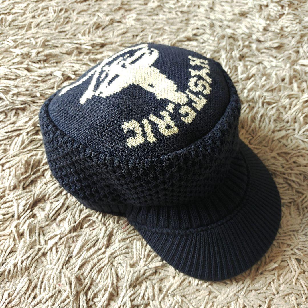 【良品】ヒステリックグラマー　ネイビー　ニットキャップ　ヒスガール