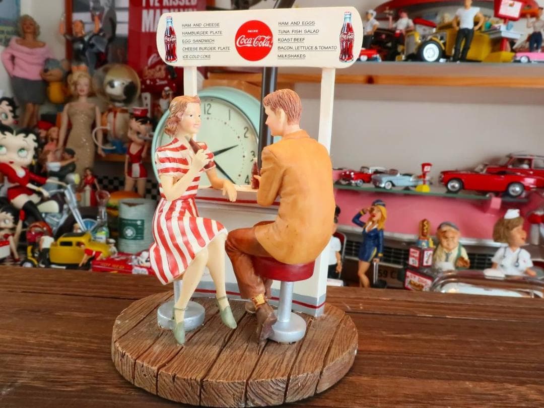 絶版★激レア★コカコーラ アメリカンダイナー ジオラマ ランプ ライト