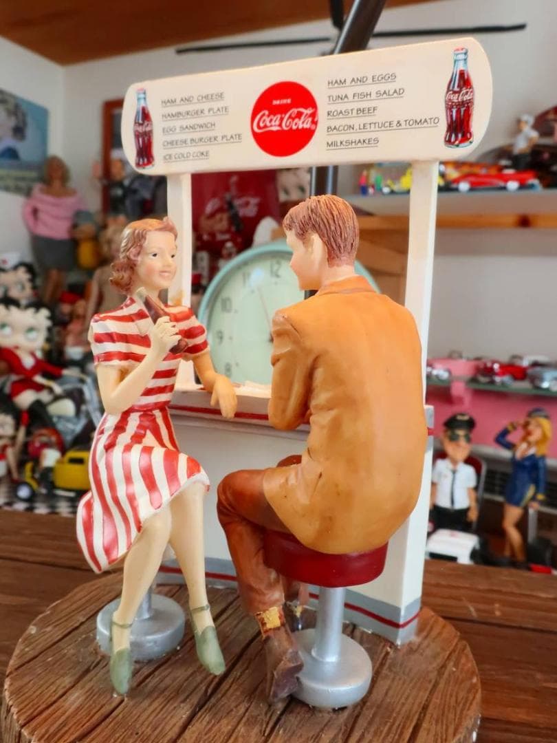 絶版★激レア★コカコーラ アメリカンダイナー ジオラマ ランプ ライト