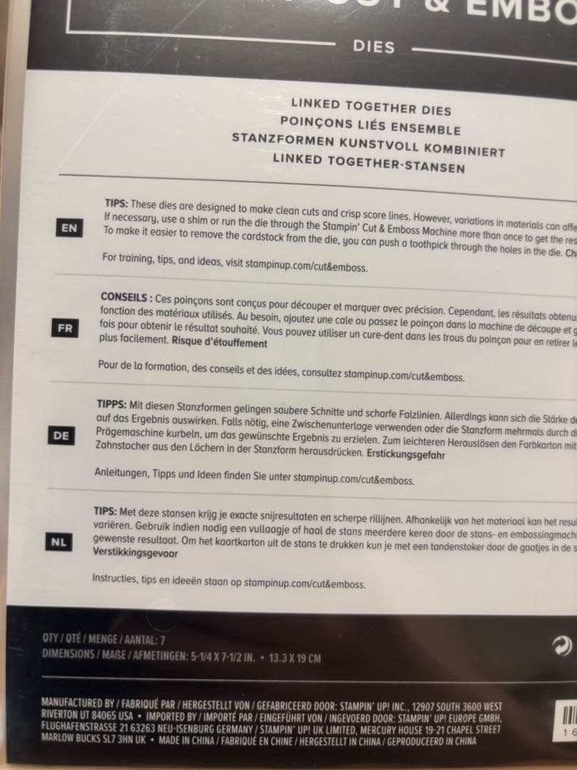 未使用♡ラティスと葉が可愛いダイ♡スタンピンアップ