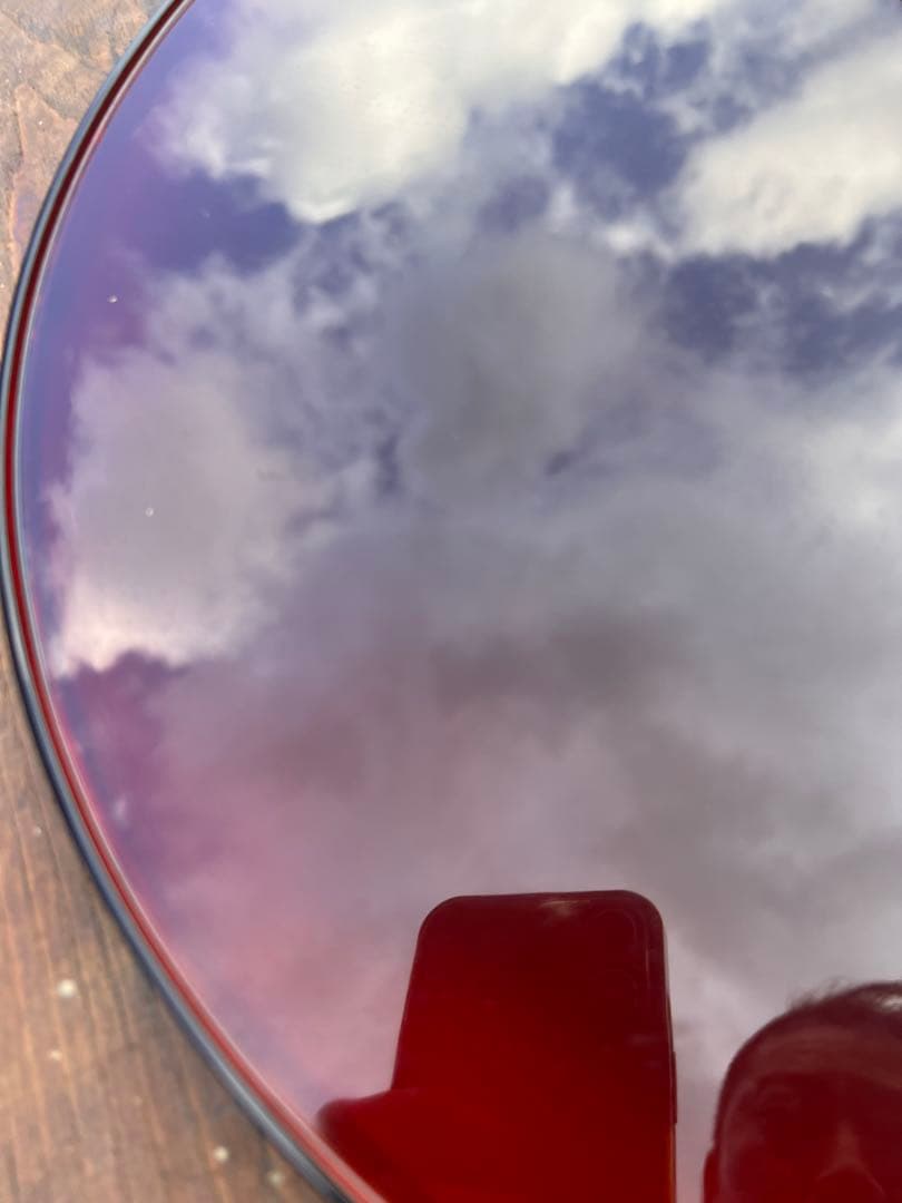 120高級輪島塗 わじま 慶塚 作 溜塗 丸盆