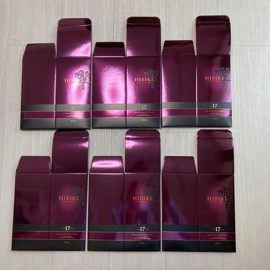 響 17年 ウイスキー パッケージ　空箱　6個セット