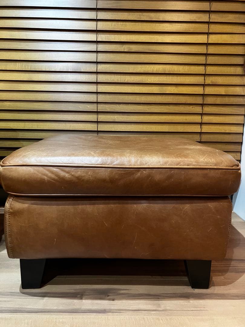 five by five ACTUS オットマン レザー ブラウン
