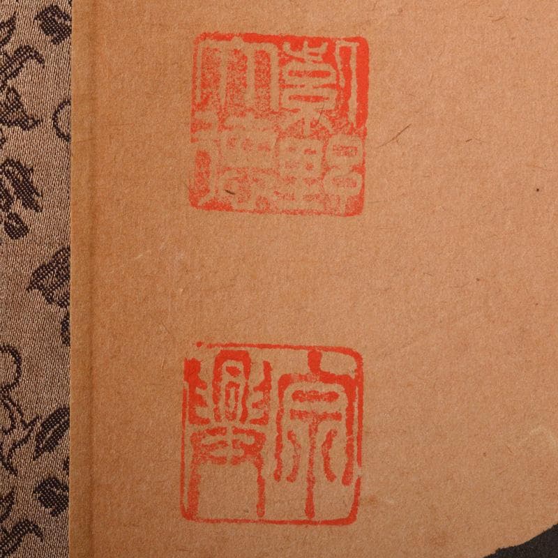 掛軸　前大徳　西垣宗興筆　一行書　「閑坐聴松風」　共箱　C　6341A