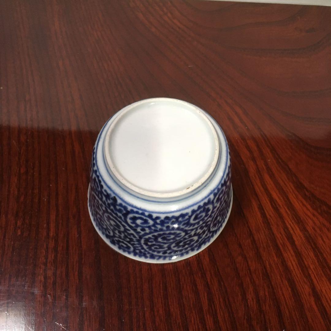 古伊万里 染付 蛸唐草 蕎麦猪口 向付 そばちょこ