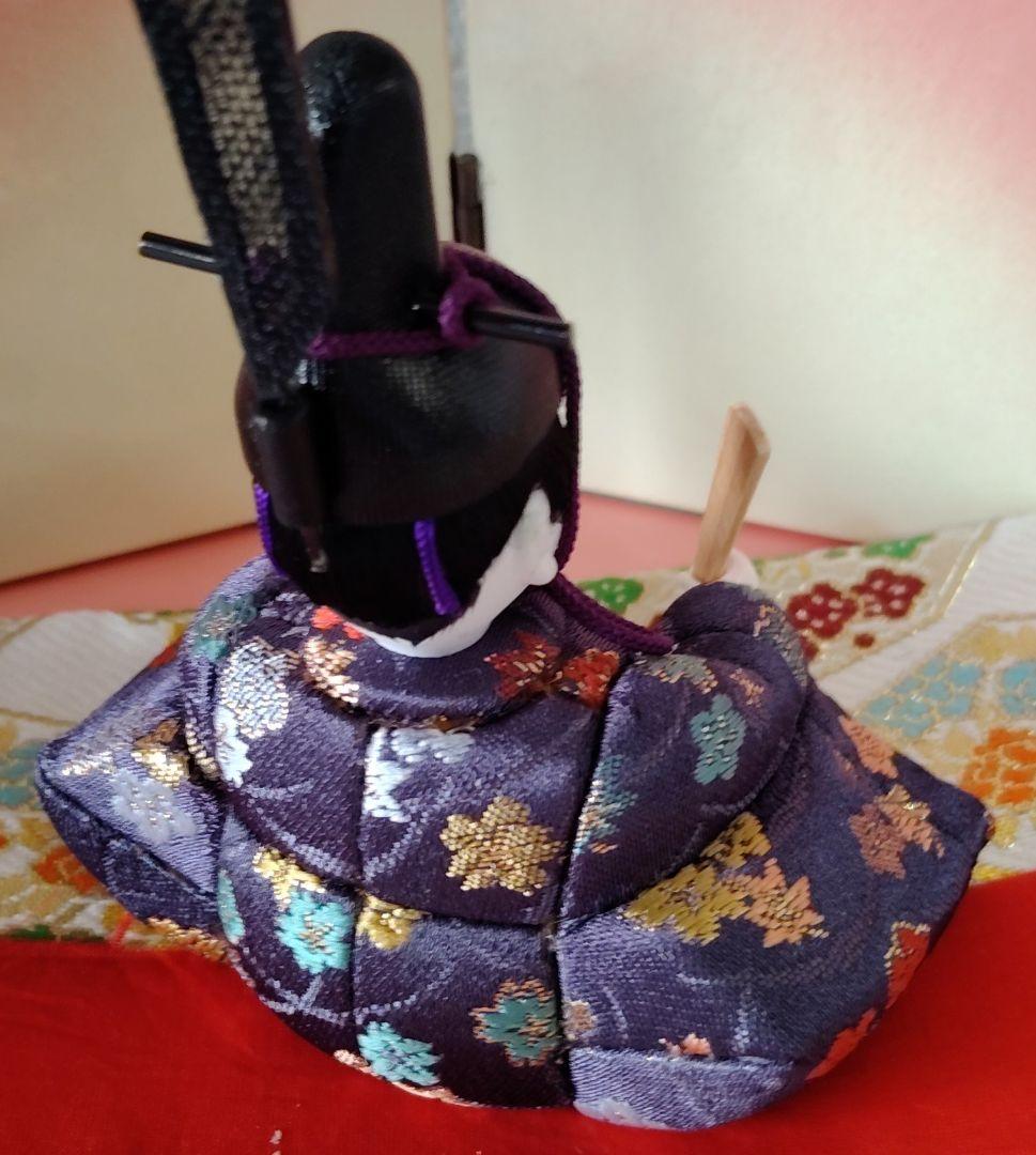 「さくらさくら 」コンパクト 小さな 木目込み親王飾り　雛人形 　一秀作　雛祭り