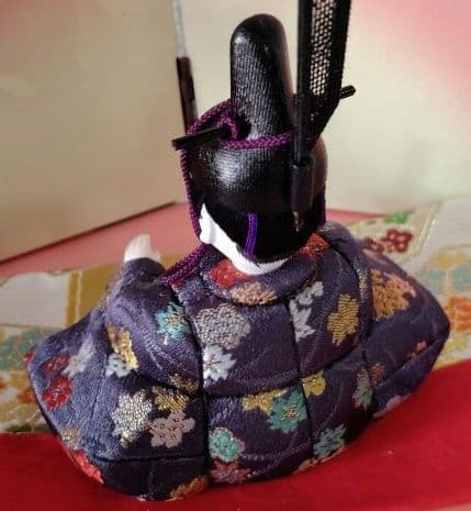 「さくらさくら 」コンパクト 小さな 木目込み親王飾り　雛人形 　一秀作　雛祭り