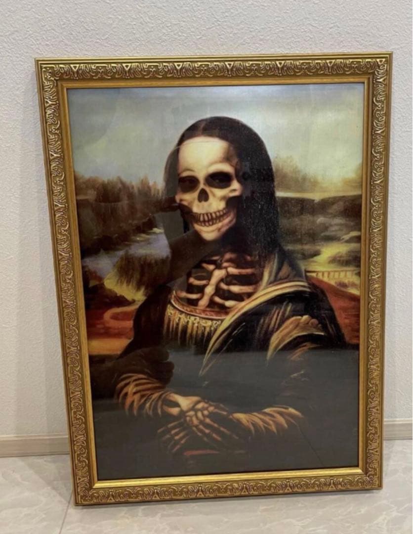 レア絵画レオナルドダヴィンチモナリザ骸骨テンダーロインクーティーコアファイター