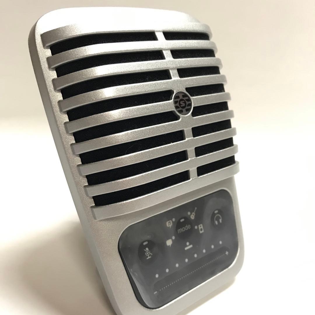 USB接続 コンデンサーマイク シルバー　動作確認済