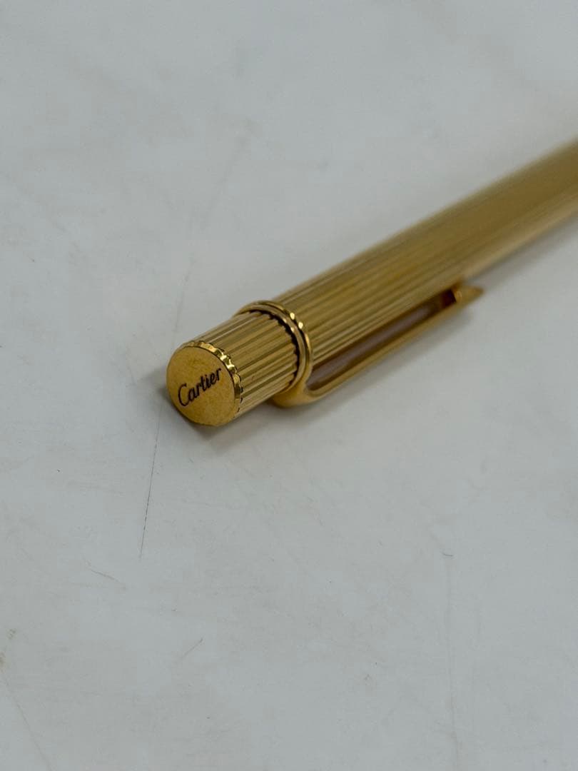 カルティエ ボールペン マスト ゴールド プレート